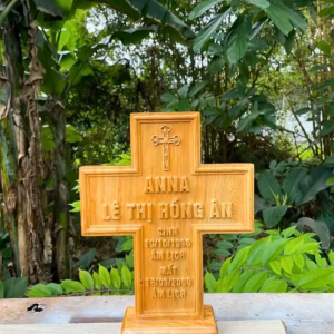 Thập Tự Giá chân đế gỗ tự nhiên chạm khắc theo yêu cầu Gỗ Thánh Giá Tượng Công Giáo Kito Jesus