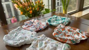 PB01 Popok Kain Bayi Kancing Motif Karakter Cloth Clodi Diaper Dapat Dicuci Reusable