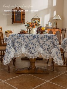 Waterproof Oil-Resistant Thickened Rectangular Luxury Tablecloth