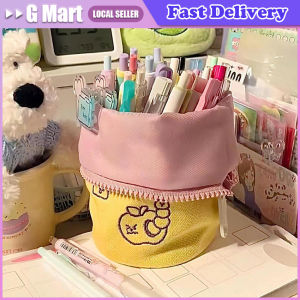 Journey To The West Pen Holder Makeup Brush Holder Storage Bucket Pencil Pouch Cute Cosmetic Bag Pencil Organizer School Kawaii Portable Pen Holder Students Large-Capacity Pencil Case Innovative Cute Stationery Storage Bag School Stationery Supplies
