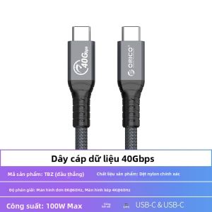 ORICO | Dây Cáp Video Chức Năng Đầy Đủ 40Gbps 8K Chiếu USB3.2Gen2 OTG Thunderbolt4/3 100W Sạc Nhanh Type C