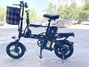 Childrens Front Seat Electric Bicycle Mountain Car Foldable Push Pull Car Baby and Toddler Leisure Seat Bao Yue Brand
