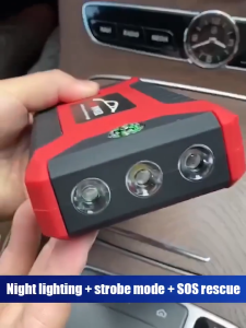 GetGadget⚙ 99800Mah Car Jumper Powerbank Starter with Air Pump Tyre Car Emergency jumper powerbank with air pump jumper kereta Portable USB Charger 12V Car Jumper Emergency Start Power