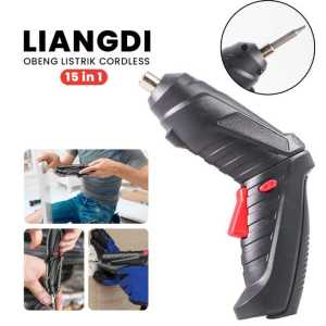 Obeng / Bor Listrik Tanpa Kabel Cordless Screwdriver Baterai 1800 mAh Liangdi - 7ROTKOBK