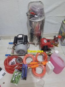 Paket Steam Cuci Motor Listrik Tabung Salju Selang Shampo