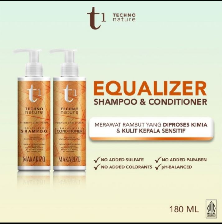 Makarizo T1 Techno Nature Equalizer Shampoo & Conditioner Lazada Indonesia
