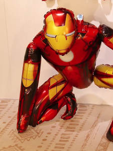 Balon 3D Jumbo Karakter Marvel Avangers Superhero Iron Man Batman / Foil Tema Avengers Hero Anak Laki-laki Dekorasi Perlengkapan Pesta