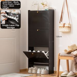 XUNHUAI | Compact Folding Large Capacity Entryway Shoe Cabinet