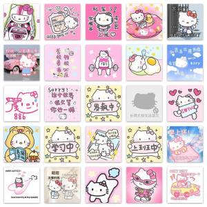 Waterproof Hello Kitty Stickers 200 Pcs Funny Crazy Emotion Phone Case DIY Scrapbooking Notebook Cartoon Style Digital Accessories