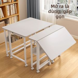Bàn Học Và Làm Việc Gấp Được Với Kệ Sách