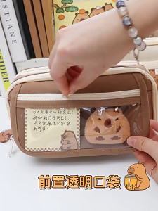 แพนด้าความจุขนาดใหญ่ล้างกรณีดินสอขนาดใหญ่ที่ชัดเจนโรงเรียนดินสอกระเป๋าออแกไนเซอร์แพนด้าธีมเครื่องเขียนออแกไนเซอร์อุปทานโรงเรียนออแกไนเซอร์กล่องโต๊ะออแกไนเซอร์สำหรับน่ารักโรงเรียนกระเป๋าดินสอสำหรับนักเรียน