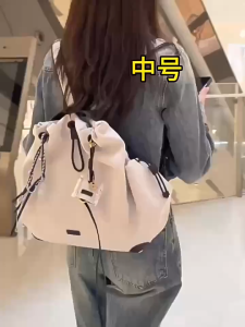 Baina series backpacks large-capacity commuting mens and womens casual canvas travel backpacks drawstring sports hiking bags