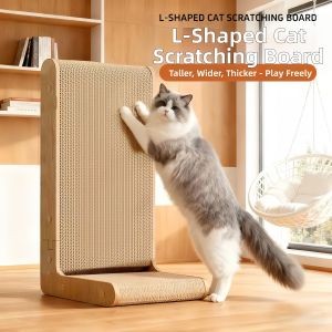NAIFUNA | Wear-Resistant Thick L Shaped Cat Scratch Board