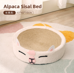 Popocola | Durable Cat Scratching Board with Round Cat House