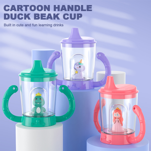150ml childrens water cup with a cute pattern in the middle pp material with handle a variety of options party gift