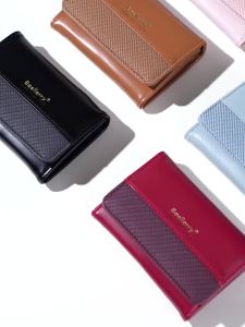Baellerry | Ví Ngắn Nữ Phối Chất Liệu PU Dệt Kiểu Retro Thời Trang Tiện Dụng Cho Các Buổi Tiệc Mua Sắm Du Lịch Quà Tặng Sinh Nhật Quà Tặng Valentine