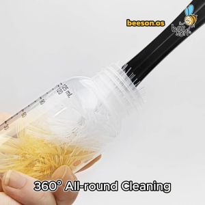 Beeson 2in1 Berus Pembersih Botol Susu Bayi / Baby Feeding Bottle & Nipple Cleaning Brush Bottle Teats Brush 11248
