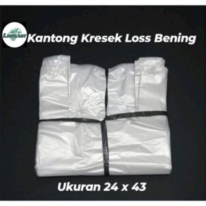Kantong Kresek Plastik Bening ORI 420gram Per Ikat