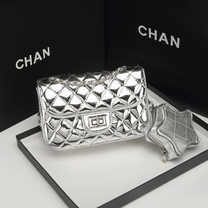 Fashion Bright Leather Classic Style Quilted Chain Womens Bag 2024 Spring/Summer New Arrival Patent Leather Crossbody Shoulder Small Bag Mini