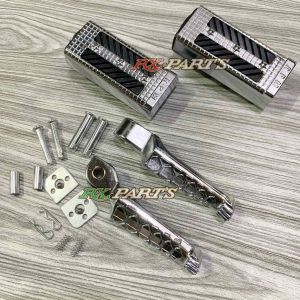 Sepaket Injakan kaki / Pijakan Kaki / FootStep Depan Dan Belakang Besi Stainless / Hard Chrome Import Rx King / Rx K / Rx Special  Universal Motor / Untuk Semua Motor Gede Dan Motor Bebek  Barang sesuai dengan yg ada di foto