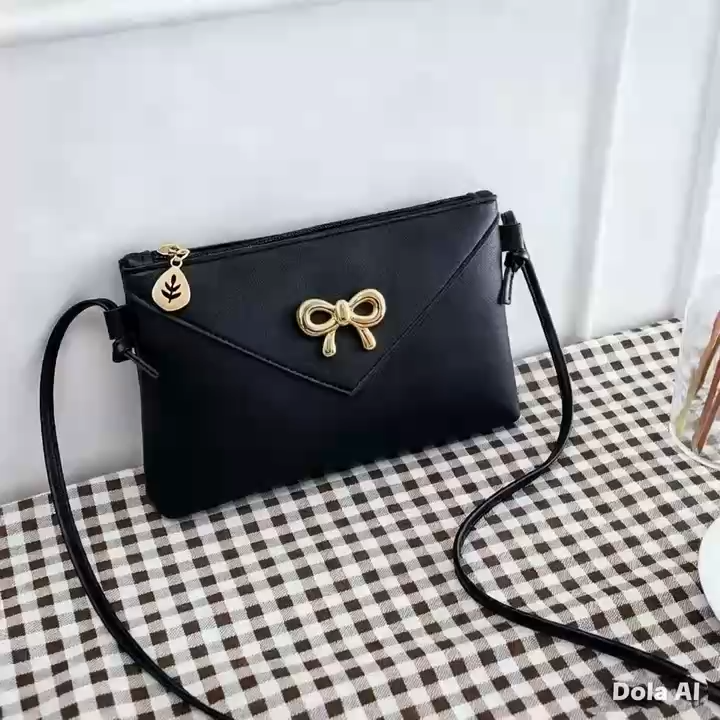VIVI BAGS#016 Simple Mini Sling Shoulder Bag Women's PU-leather envelope-style crossbody bag with "Chleo" in gold-tone lettering Design Plain Colors | Lazada Philippines