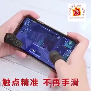 Loại Tốt - Bọc Ngón Tay - Cặp Bọc Đầu Ngón Tay 2 Cái Găng Tay Vải Sợi Siêu Dẫn Cao Cấp Chống Đổ Mồ Hôi Khi Chơi Game PUBG  FiFA...