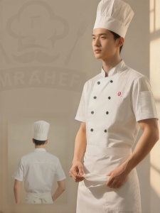 ZST | Customized Summer Chef Uniform Short Sleeve Anti-Oil Anti-Smoke