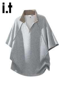 izzue | Color Block Breathable Loose Fit Men Polo Shirt