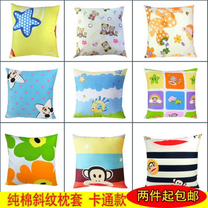 Bọc Đệm Vuông Bằng Cotton Nguyên Chất Họa Tiết Hoạt Hình Không Có Lõi ...