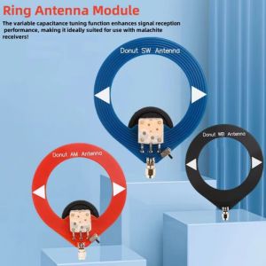 Mini Ring Antenna Module 10k-180MHz Broadband Receiving Antenna 4-24MHz Shortwave Antenna 500-2000kHz AM Medium Wave Antenna