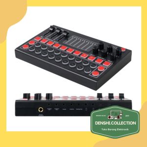 Sound Card Live Broadcast Recording Special Effect MOOER Mixer USB - M9 - Black
