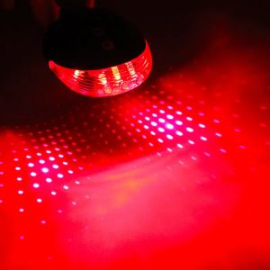 5 LEDs Bike Tail Lamp Night Riding Light Outdoor Cycling Waterproof Safety Warning Taillight Rear Light Riding Flashing Light