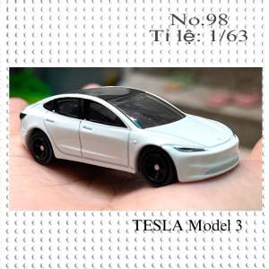 LOOSE - Tomica TESLA Model 3 - SẢN PHẢM KHÔNG CARD KHÔNG HỘP