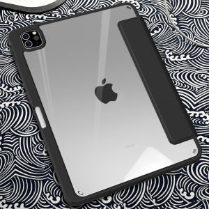 ZOYU | เคสป้องกัน Acrylic iPad Pro 11 นิ้วรุ่นปี 2022 แบบแยกส่วนดูดซับแม่เหล็กพร้อมช่องใส่ปากกา Mini 6 ป้องกันการงอแบน