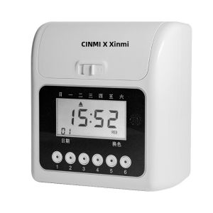 New Honey S-158 Attendance Machine Card Clock Paper Card Swiping Sign-In Device for Business Office Work Time Tracking