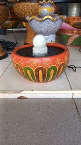 หินหมุน 6ซม. พร้อมปั๊มน้ำ หินกลิ้ง น้ำพู เสริมฮวงจุ้ย | หุ้นเสริม รับประกัน