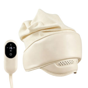 Head and Eye Massager 2 in 1 Rechargeable Electric Head Massager with Remote Control 6 Zone Kneading 4 Massage Mode 3 Level Heat