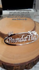 Bros Nama - Bros Jilbab Hijab - Zedd Jewelry: Warna Silver Emas dan Rosegold Tahan Lama Anti Karat - Cantik Berkualitas Cocok Untuk Kado Hadiah - BundaTia Brooch: Brass Stainless 18K Gold Plated - COD Bayar Di Tempat
