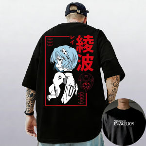 Bandai | Neon Genesis Evangelion Ayanami Rei Asuka Classic Style Short Sleeve T-shirt Men Women 2026 Summer Parent-Child Cotton Tee Tops