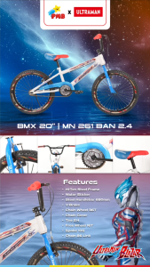 SEPEDA MORTEIN BMX MN 261 – ULTRAMAN SERIES BAN 2.4 REM V-BRAKE BAN 2.40