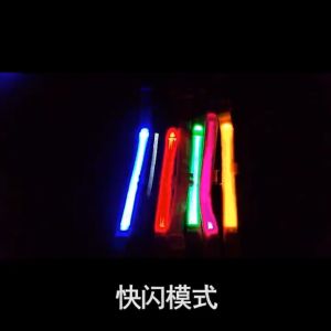 MEOW Rantai Kucing Cat Collar Pet Glowing Collar LED Light Cat Collar Bell Glow in the Dark Collar Rantai Leher Kucing