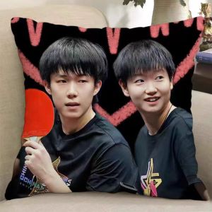 Đệm Ôm Hình Nhân Vật Hoạt Hình Yingsha Wang Chuxin Đệm Ghế Phòng Khách Quà Tặng Sinh Nhật Đệm Lưng PP Cotton Chất Liệu Vải