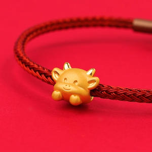 Chow Sang Sang 周生生 999 Gold Charme Ox Charm for Women & Men 95960C (Bracelet Not Included)