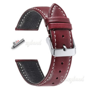 Quick Release Oil wax Leather Watch Strap 18mm 19mm 20mm 21mm 22mm Universal Belt Fashion Black Blue Brown Watchband Accessories