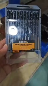 Mata Bor Besi 7MM HSS Material 4341 Titanium Coat 7mm - HSS Twist Drill Bits Size 7 MM Mata Bor Besi Kayu Aluminium PVC Plastik Akrilik Papan Acrylic Metal Besi Wood Plastic Steel Hitam Black Mata Bor Satuan JOB24.207 SABETZU