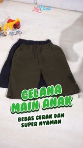 Lily And Clark Celana Chino Pendek Anak Laki-Laki Distro Warna Army CP03