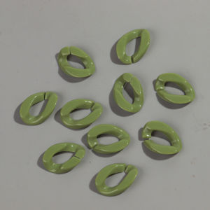 30pcs 20x30mm Acrylic Geometric Link Solid Color Loose Beads for Bracelet Necklace Glasses Chain Making DIY Jewelry Accessories