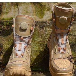 Sepatu PDL Tali Putar & Gurun Sarang Tawon Kulit