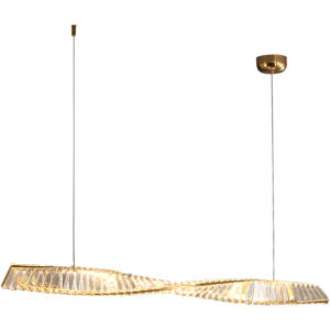 Aiskdan | Minimalist Linear Luxury Crystal Dining Light