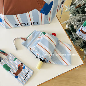 Đèn Pin Tự Động Chống Nắng UPF50+ Hình Mèo Mũi Đỏ Dễ Thương Cho Nữ Vòm Trời Bằng Sợi Thủy Tinh Chống Nước Chống Gió Chống Tia UV